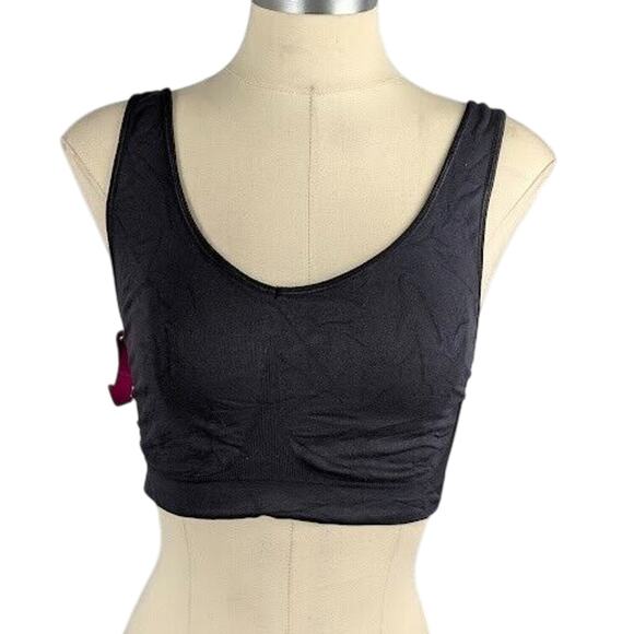 Bali One Smooth U Wireless Bralette Dfbral Black Size 2XL - Picture 1 of 4